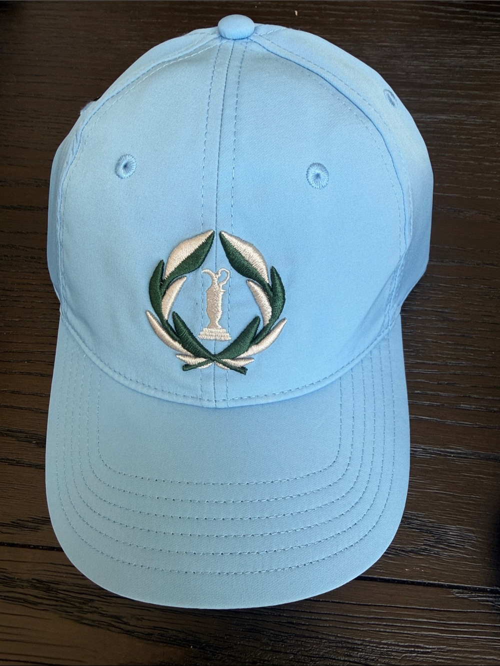 Muirfield Village Light Blue Embroidered Laurel Golf Cap